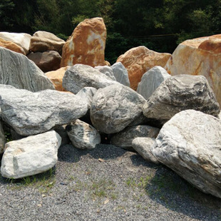 产地直销青色景观石批发,青花石,自然景观石,英德青石,泰山石