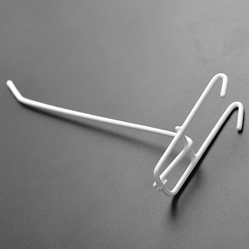 超市货架黑色白色网片挂钩铁丝钩双脚钩网钩手机饰品配件挂钩