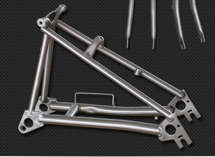 brompton自行车折叠车配件钛合金小布折叠车后叉