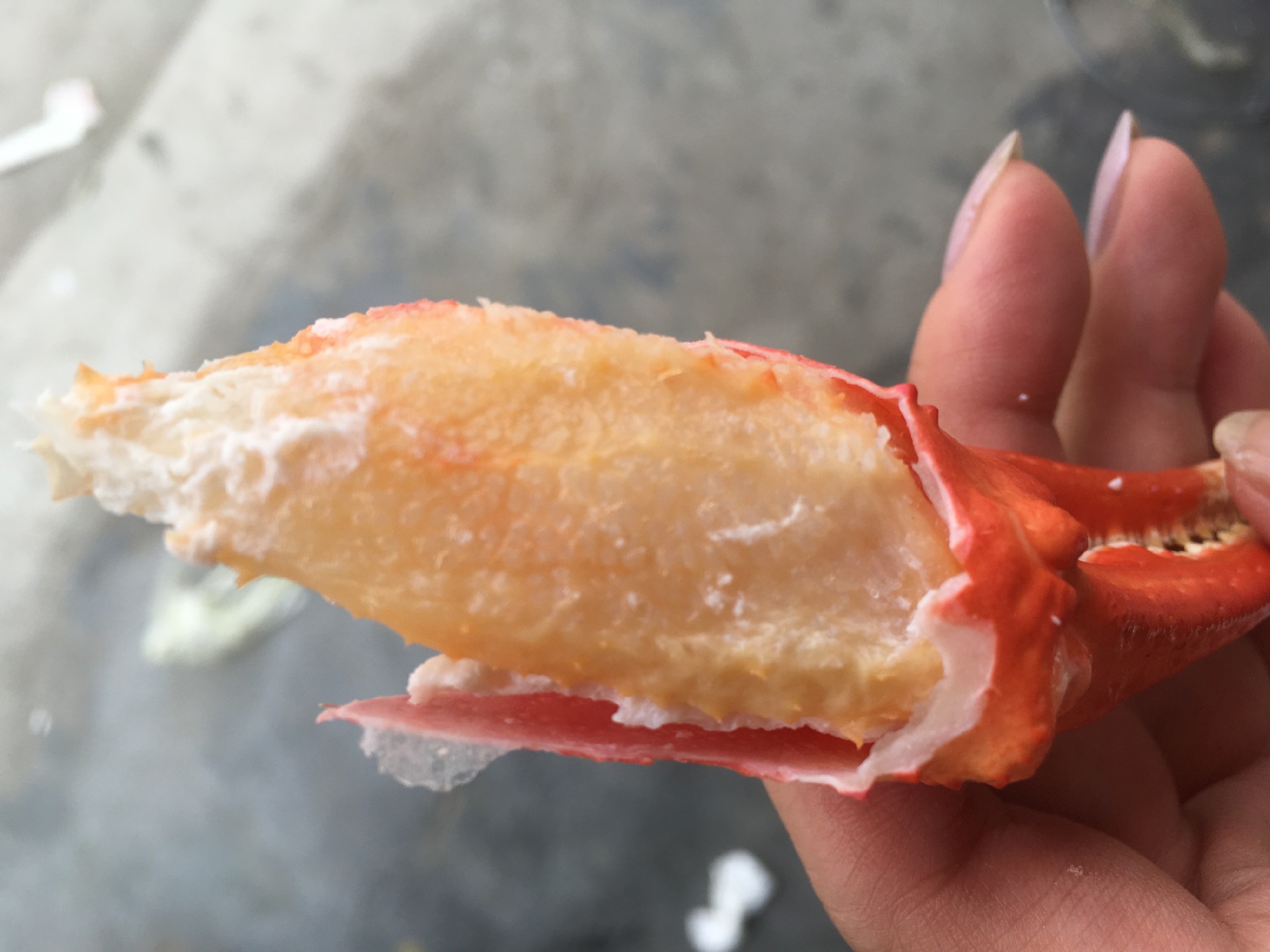 朝鲜红蟹腿雪蟹腿自助餐酒店批发冷冻蟹腿一手货源 l号8kg/件