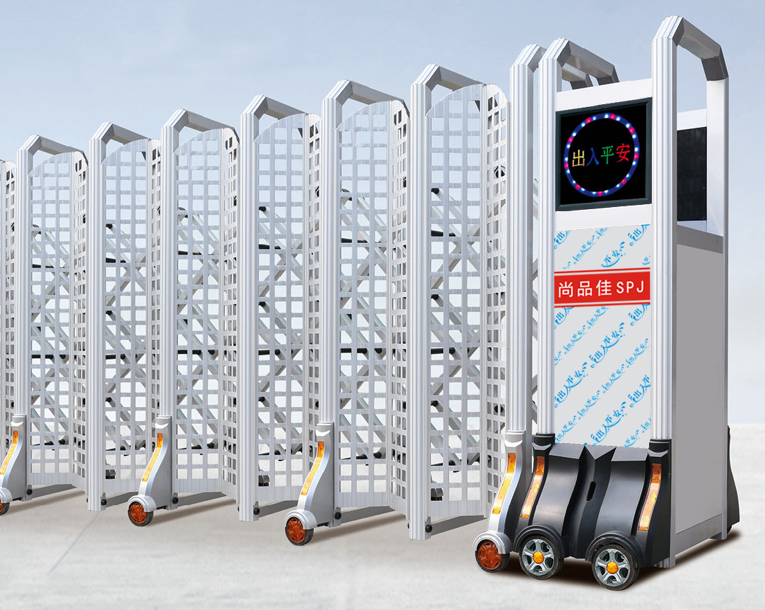 铝合金防盗防爬屏风遮挡电动门厂家直销全自动伸缩门