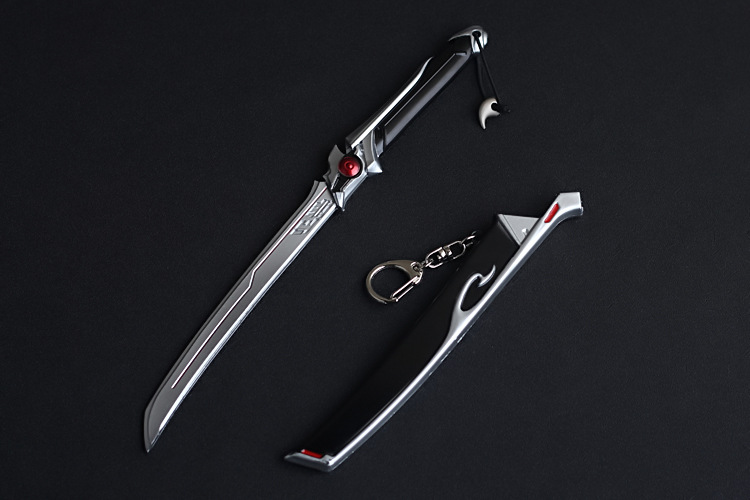 源氏邪鬼短刀合金模型玩具22cm 带刀鞘 未开刃