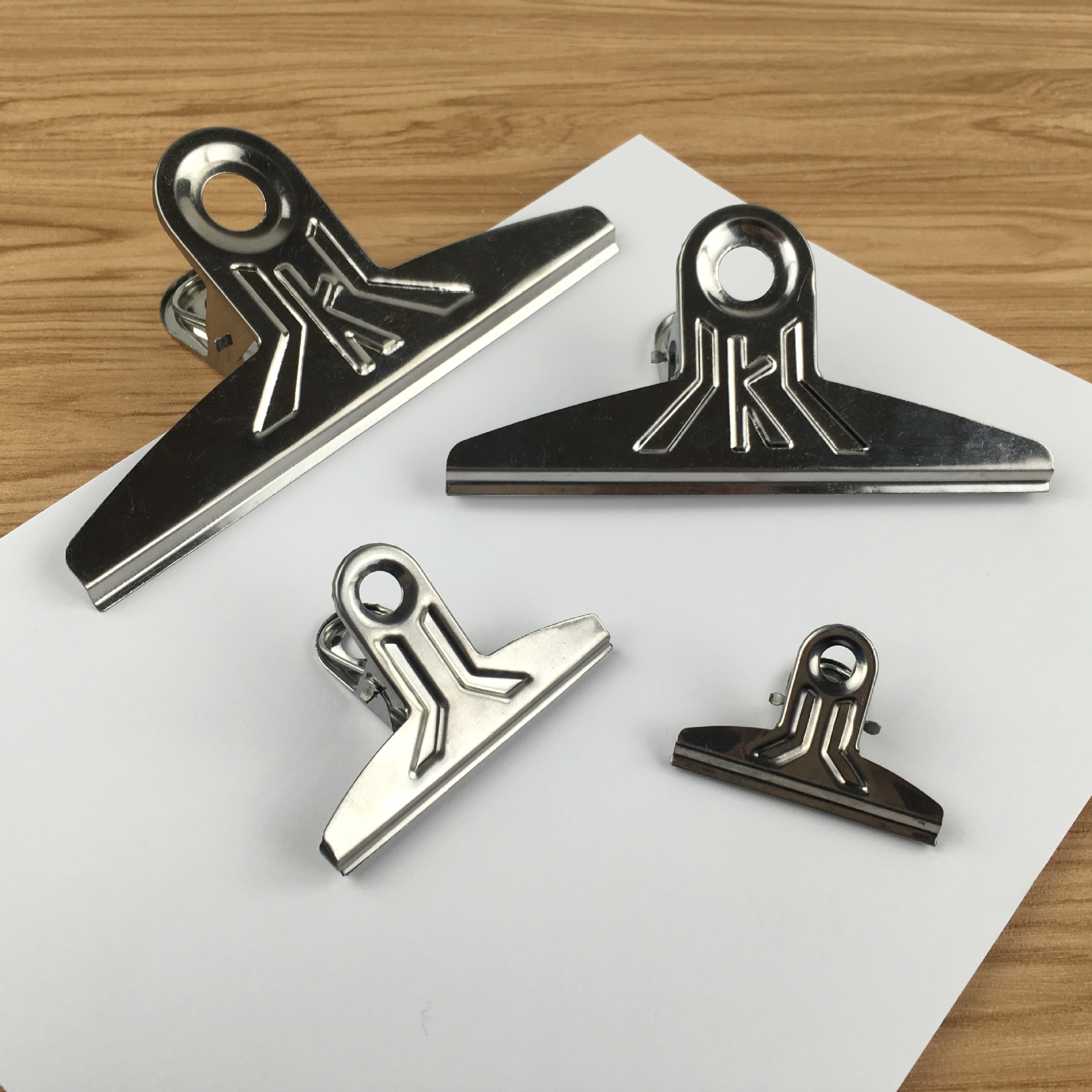 5号15cm票据书夹 五金文件夹 不锈钢夹 金属铁夹厂家批发订做