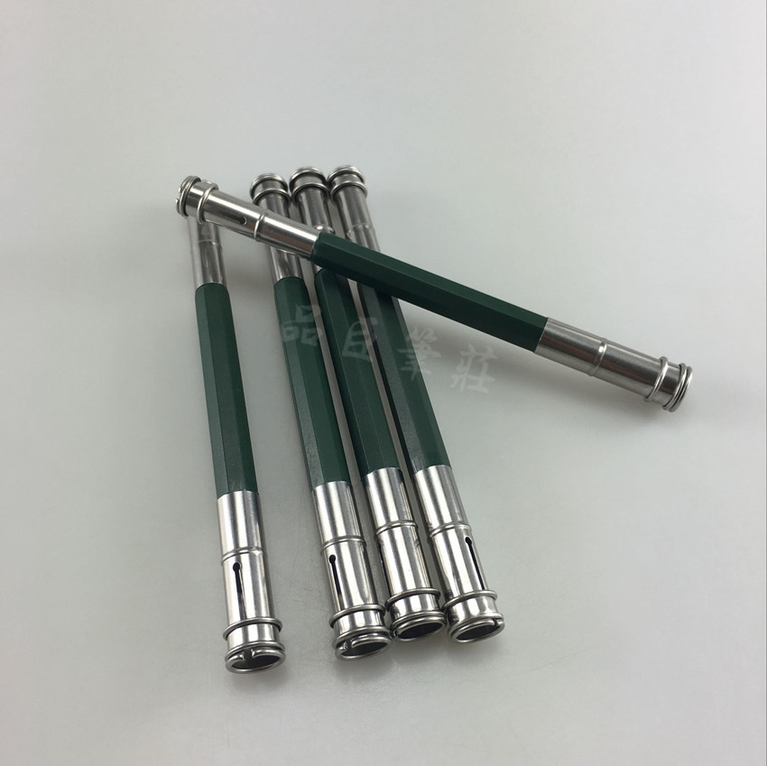 厂家直销金属不锈钢双头铅笔延长器接笔器加长器素描双头加长笔套