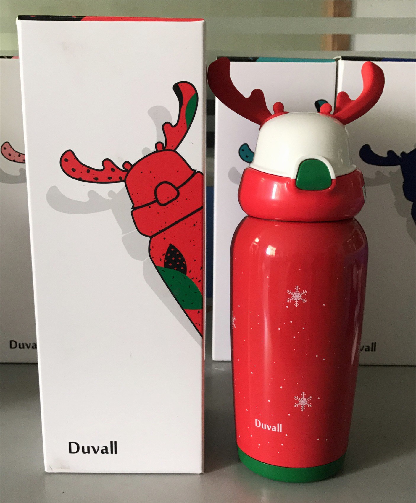 duvall杜瓦尔鹿角杯 圣诞创意316不锈钢麋鹿杯保温杯儿童壶
