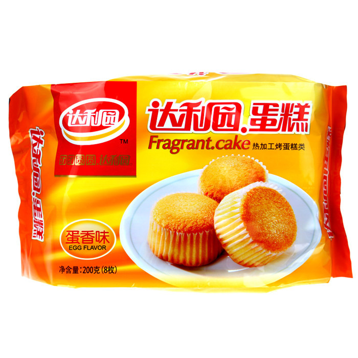 达利园蛋糕200g热加工烤蛋糕糕点 休闲节日聚会零食一站式采购