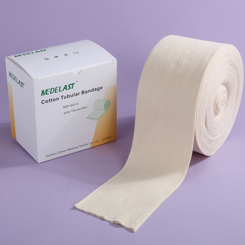 护膝护踝管状绷 带弹性护理用品全棉单罗纹管状护腕绷带 厂家直销-阿