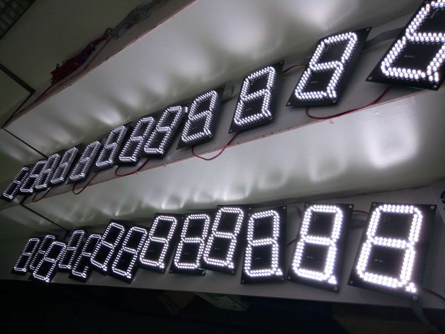 14寸数字显示屏模组 数字8模组 rf遥控数字屏 修改