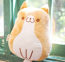 漫趣 动漫周边滑稽脸抱枕害怕微笑脸表情包靠枕装逼恶搞毛绒公仔