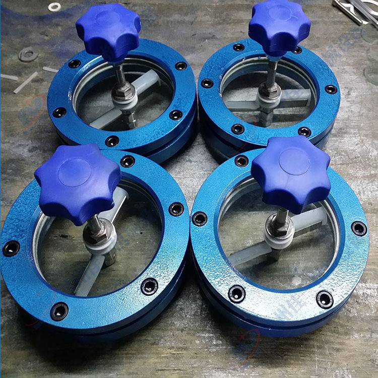 厂家直销碳钢法兰视镜带刮板带刮刀碳钢法兰视镜对夹视镜