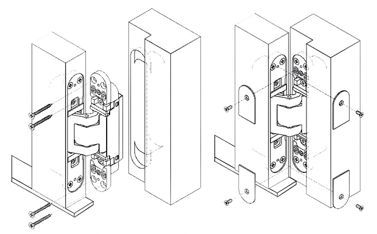 厂家直供大号隐藏式隐形十字铰暗铰铰链暗铰链暗门铰合页暗藏门铰