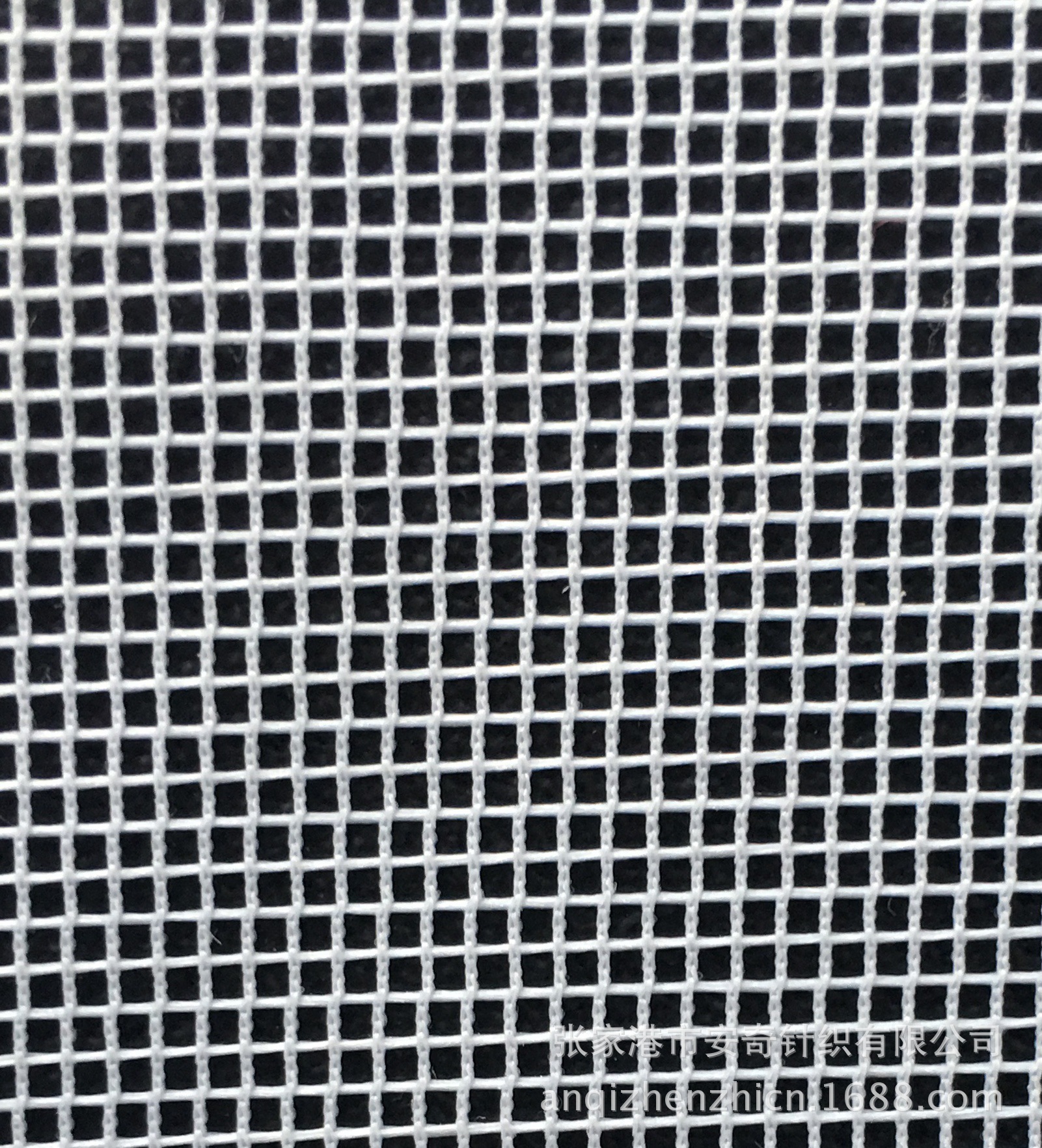 厂家直供 方格网眼布 涤纶经编 可浸胶 工业产业服装面料