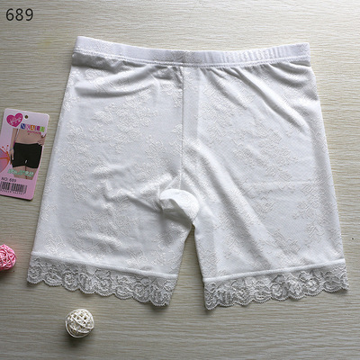 2017夏季热销新款冰丝安全裤 女士防走光性感提花 透明打底裤