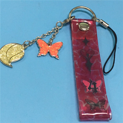 金属滴胶挂件制作,五金滴胶挂饰定制,卡通烤漆手机小吊牌定做