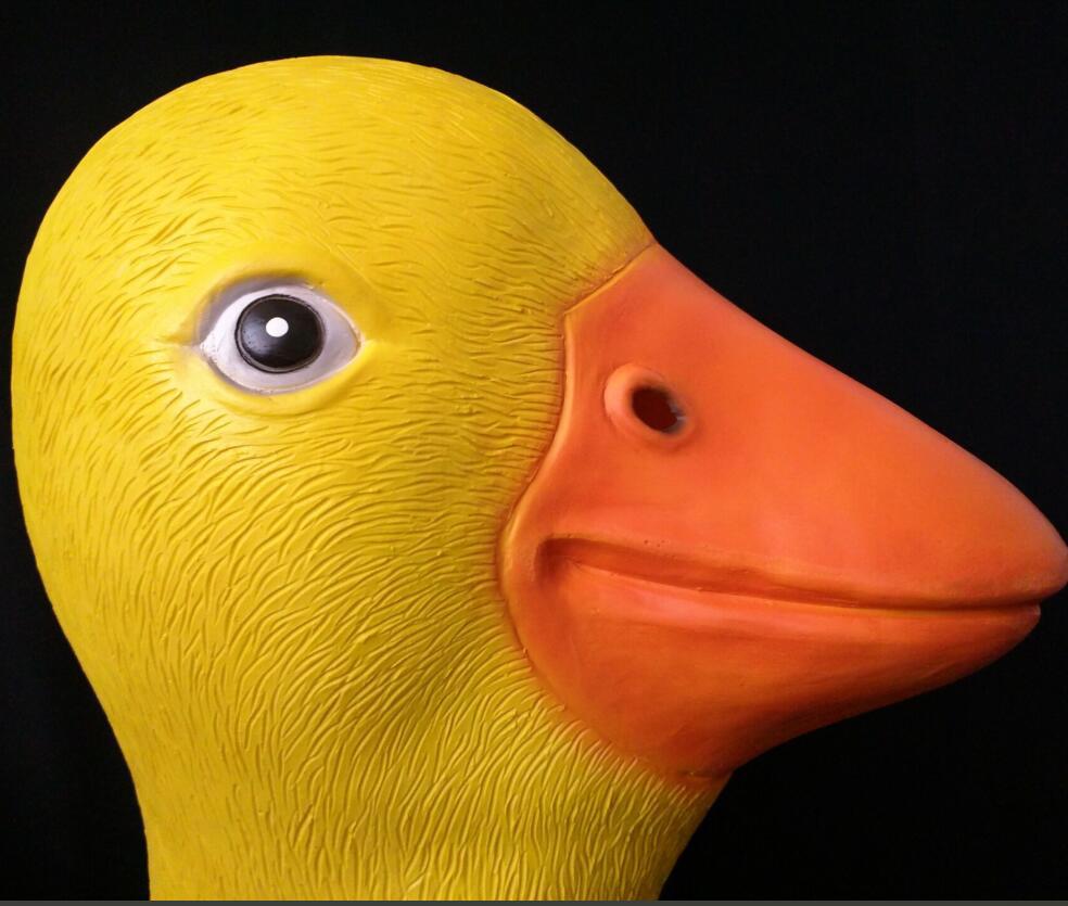 鸭子面具手工制作图图片
