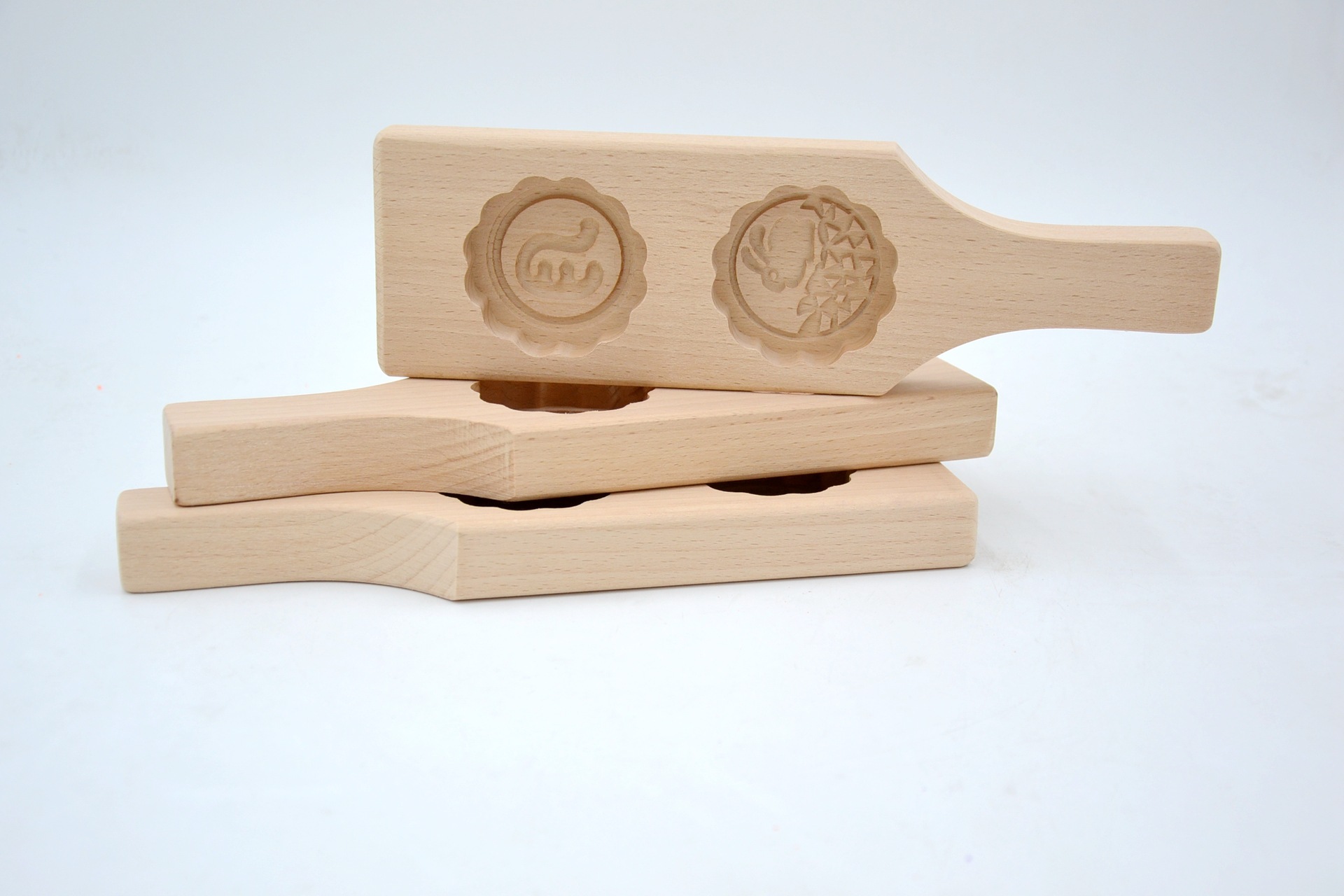 厂家批发月兔糕点模具面食模具印糕板馒头模具月饼模具木质烘焙