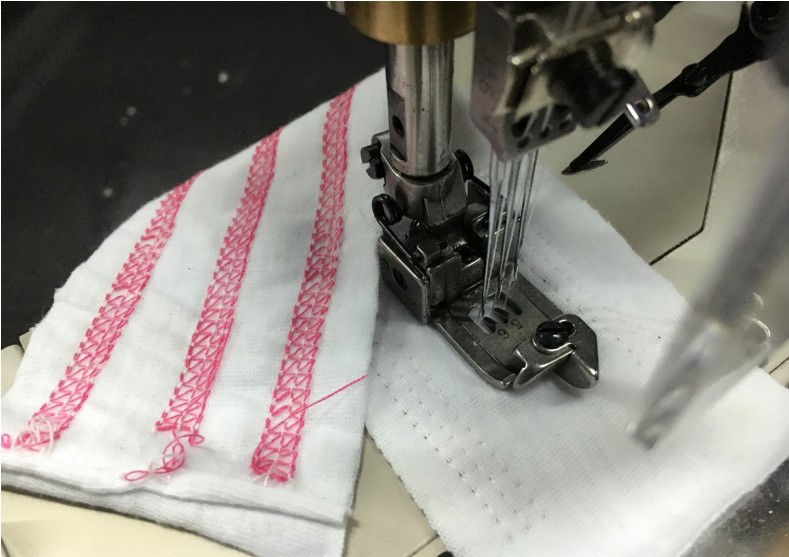 全自动600小方头绷缝机 冚车 三针五线绷缝机 工业缝纫机