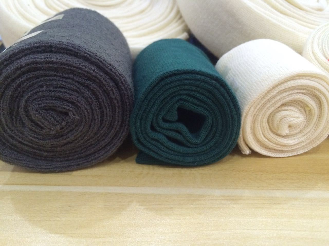 无缝罗纹袖口 圆筒针织面料无缝 针织婴儿医疗用布 防护服螺纹