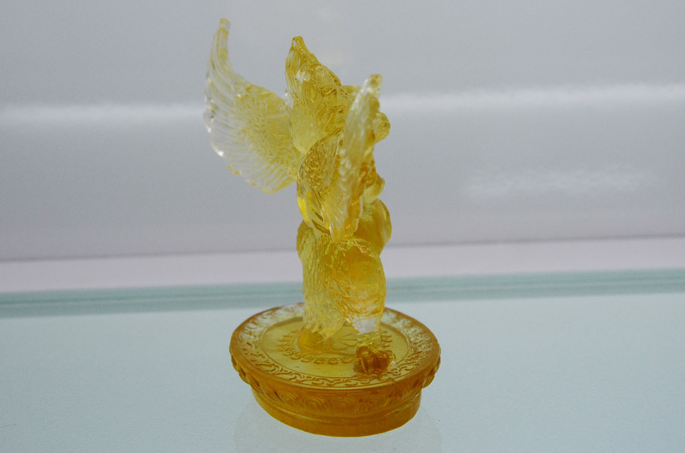 琉璃大鹏护法 修密宗法器 佛教用品 大鹏金翅鸟 琉璃工艺品