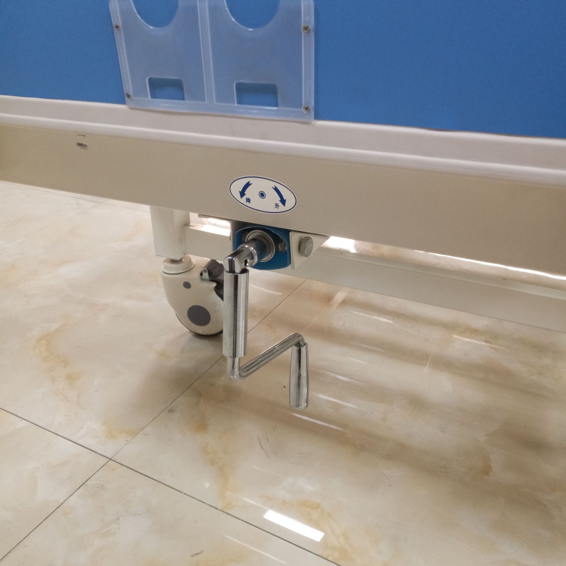 厂家直销批发医院abs床头长条床面单摇板床诊所病房