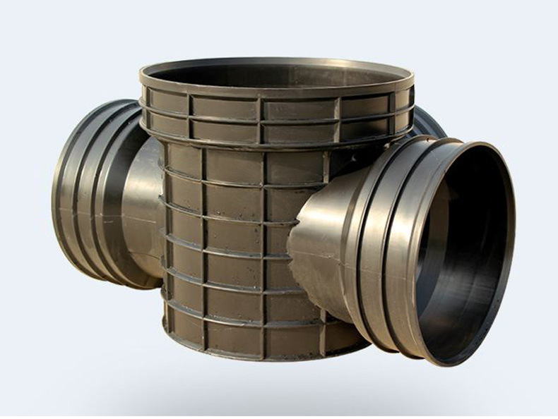 现货供应成品市政工程注塑起始检查井三通井座 小区塑料检查井630