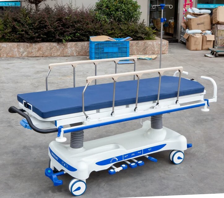 直销abs手术对接车医用液压升降担架平车转运车不锈钢胃镜床