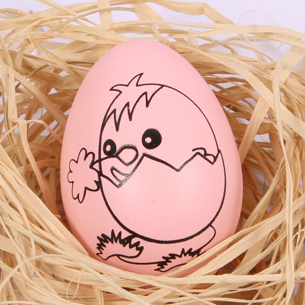 彩绘diy塑料彩蛋儿童手工复活节仿真鸡蛋壳填色/ 6*4cm双面印刷