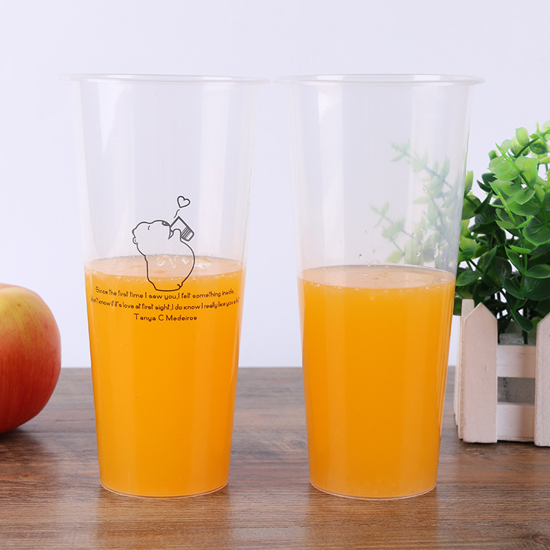 700ml注塑杯 700ml奶茶杯 700mlpp注塑杯 一次性塑料杯