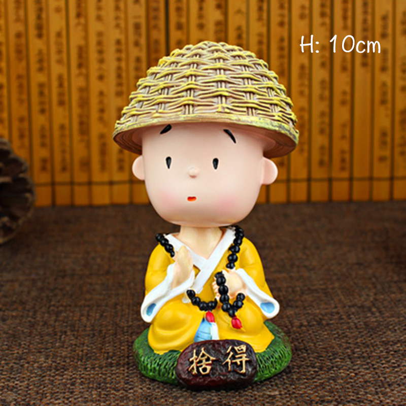 汽车摆件摇头小和尚车内卡通摇头饰品汽车上装饰品小沙弥摇头摆件