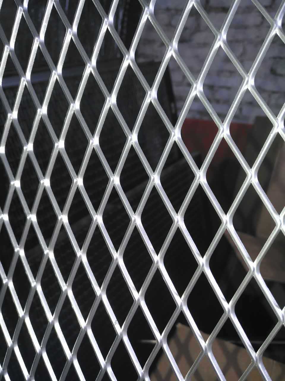 加工菱形铁网片_铝板网厂家直销铝制扩张网 铝质围板菱形 菱形铁网片 