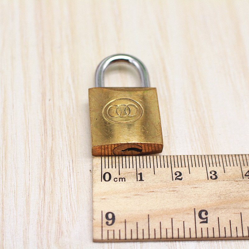 批发 正品三环铜挂锁 全铜20mm锁 旅行箱门锁 耐磨 防盗锁头