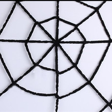 万圣节装饰用品蜘蛛网 鬼屋酒吧装饰道具1.5米、3.6米白黑色蜘蛛