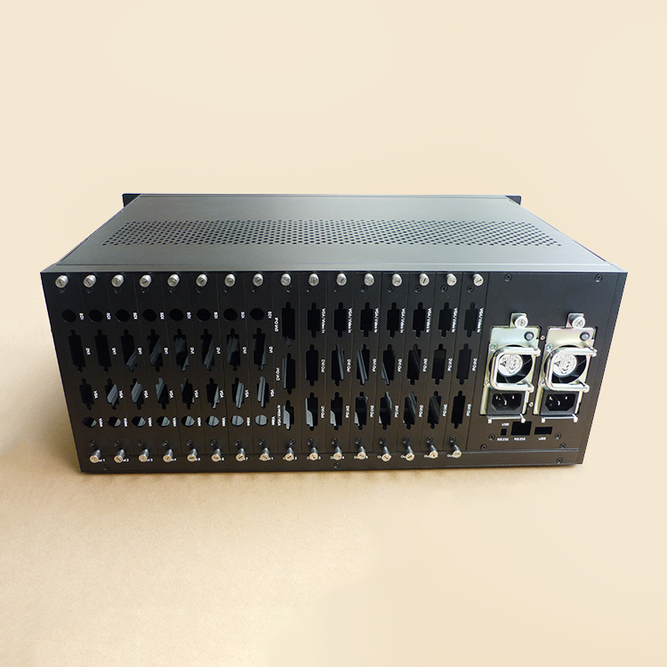 厂家直销混插矩阵机箱 视频矩阵插卡机箱 pcb插卡机箱 4u插箱