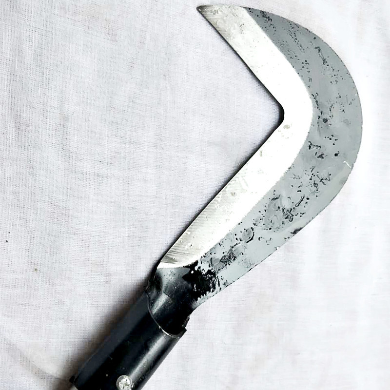 厂家直销丰达牌四六刀镰刀 砍柴刀635多功能农用刀7字型铁柄小勾