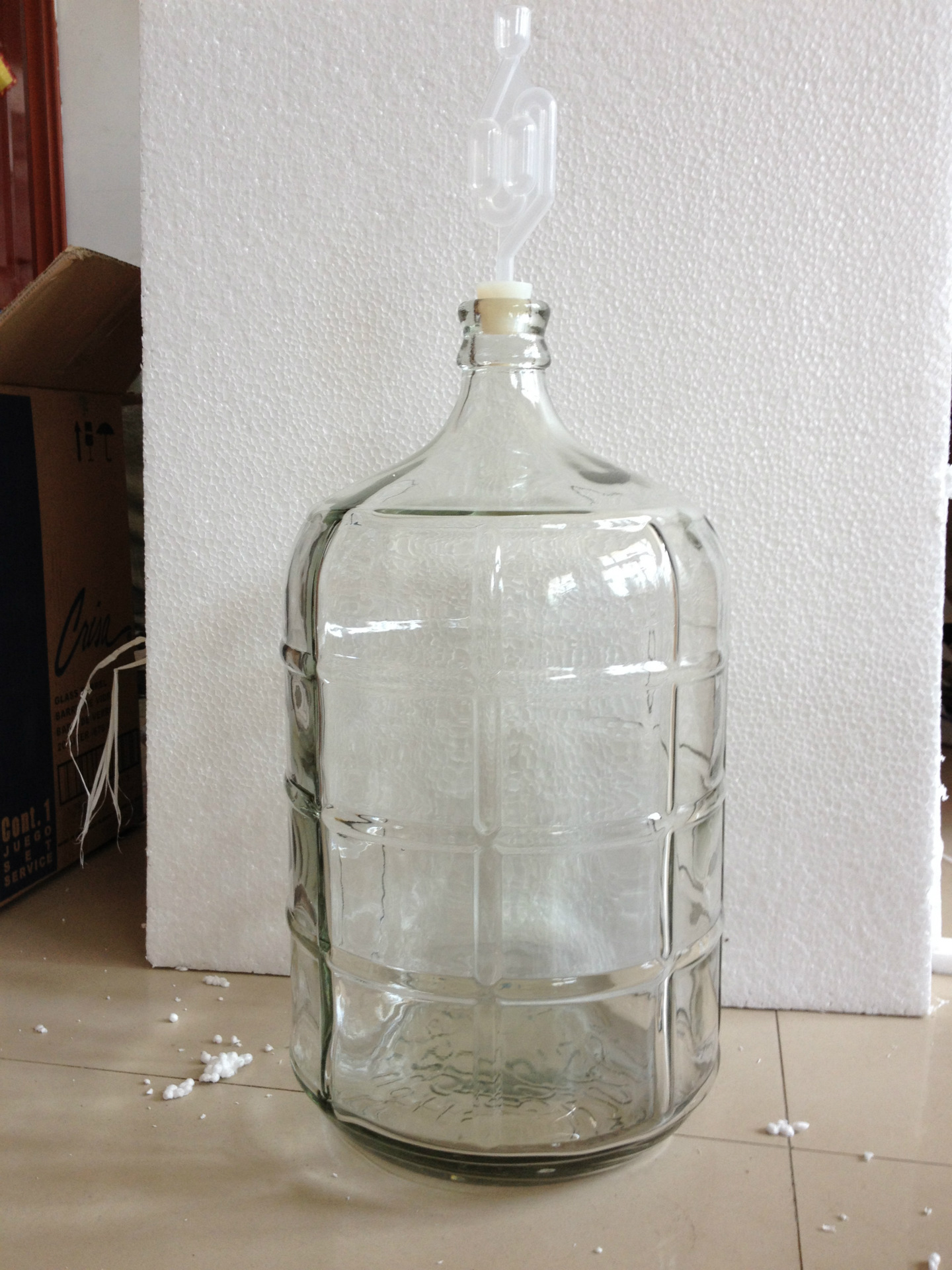 5l大水桶玻璃瓶3加仑玻璃瓶5加仑6加仑玻璃瓶