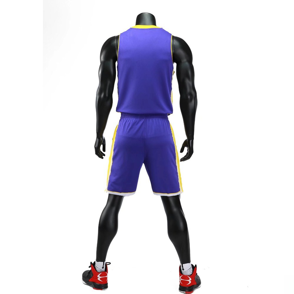 3046#湖人队篮球服 双插袋背心光版球衣 可定制球衣号码 一件代发