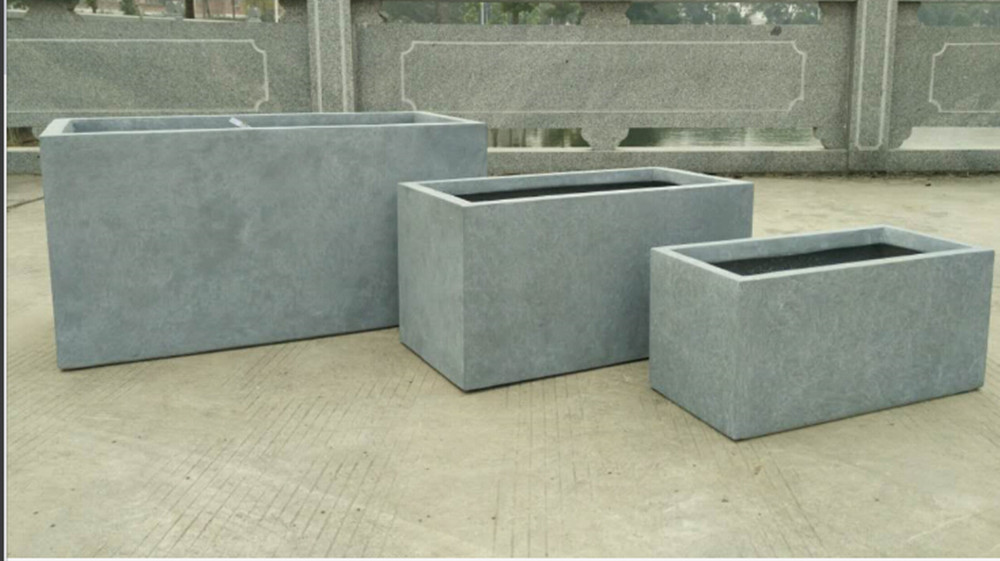 厂家定制批发长方形种植箱 欧式仿古氧化镁花盆 大型水泥花槽直销