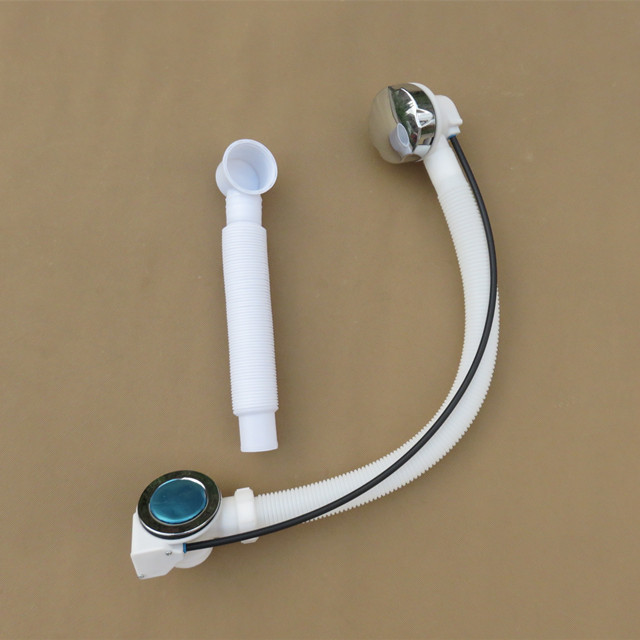 浴缸弹跳下水器浴桶下水淋浴房木桶脚踩弹跳式浴缸下水浴缸下水管