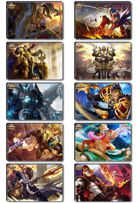 游戏王者荣耀卡贴李白孙悟空至尊宝赵云凤求凰水晶卡贴贴纸定做