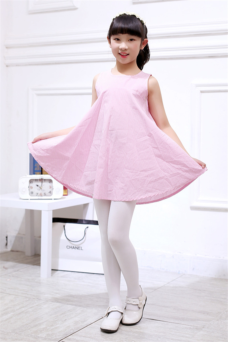 童袜春夏新款儿童连裤袜天鹅绒女童宝宝打底裤竖条纹舞蹈袜批发