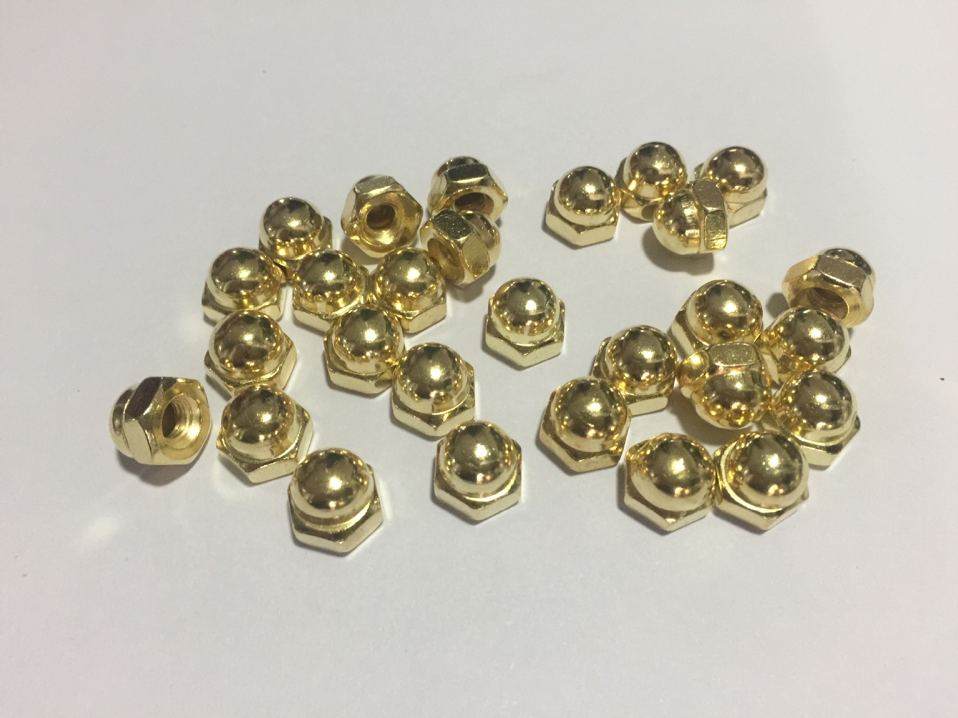 六角螺母 盖形螺帽 圆头盖母 六角螺丝装饰螺母 金色