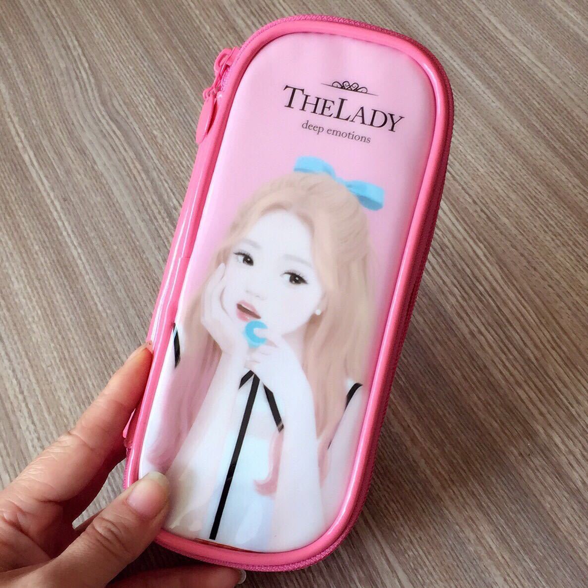 热销韩国小淑女笔袋littlelady女童笔袋儿童铅笔盒袋学生文具笔袋