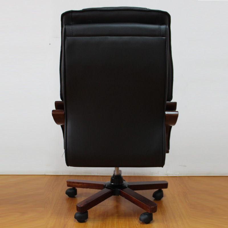 简约书房家用大班椅 办公真皮升降逍遥电脑中班椅 按摩职员培训椅