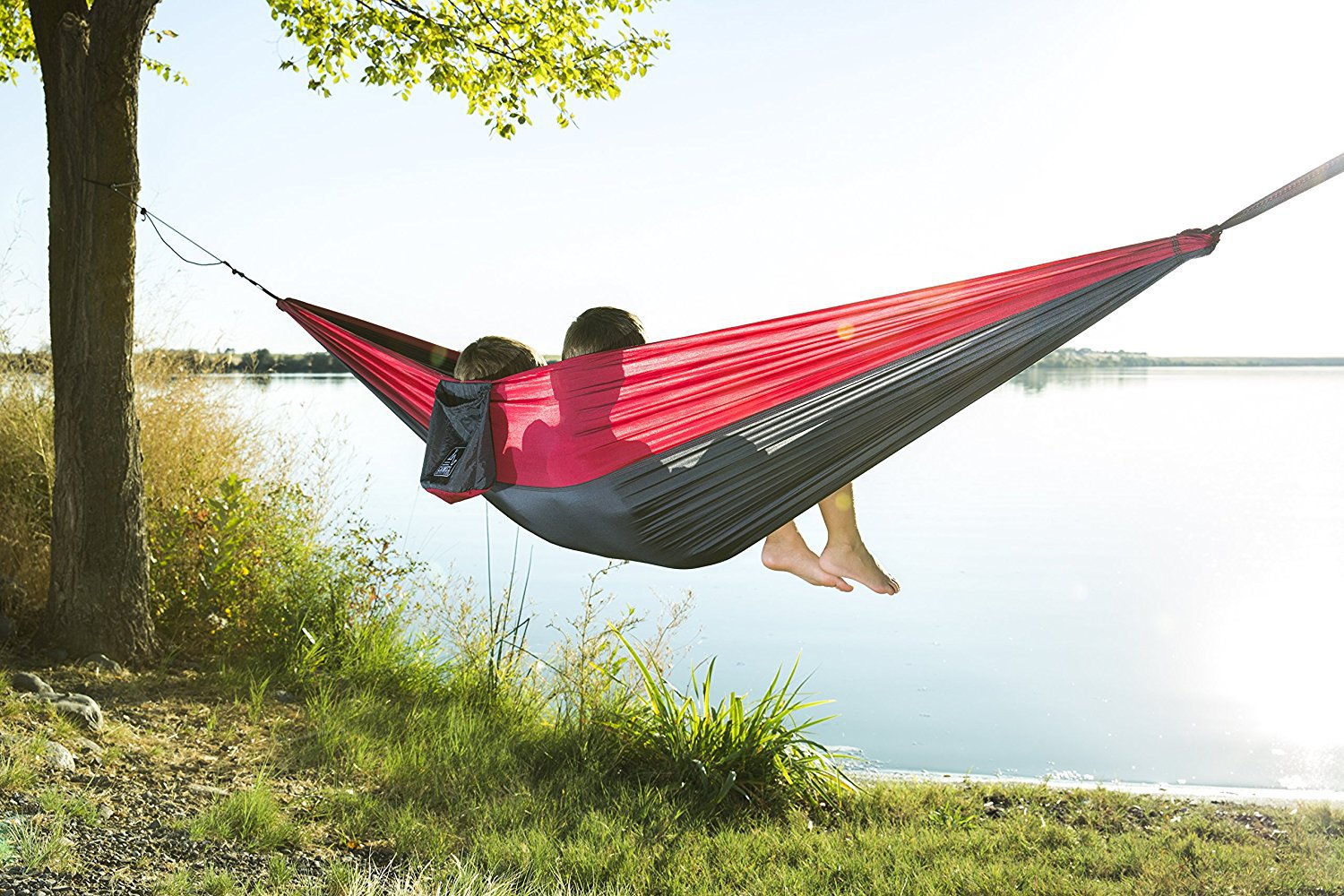 户外休闲落伞布尼龙吊床 双人加大超轻吊床 亚马逊速卖通热销降