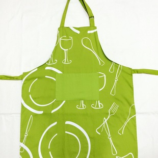 时尚简约防油做饭围腰 韩版厨房无袖家居围裙可印logo 空白