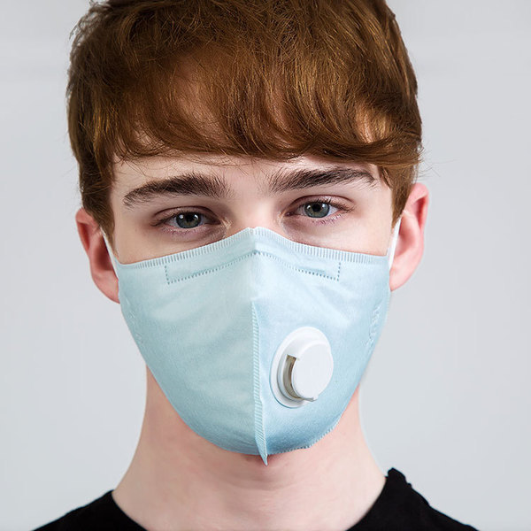 带呼吸阀防尘防雾霾pm2.5透气口罩 男女防雾霾时尚印花口罩