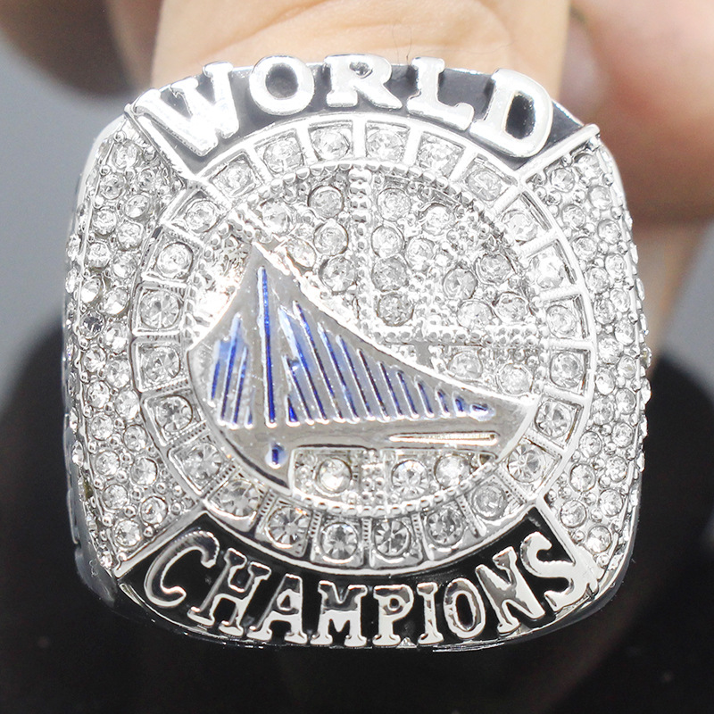 2017年nba金州勇士杜兰特mvp总冠军戒指男士指环饰品配饰纪念收藏