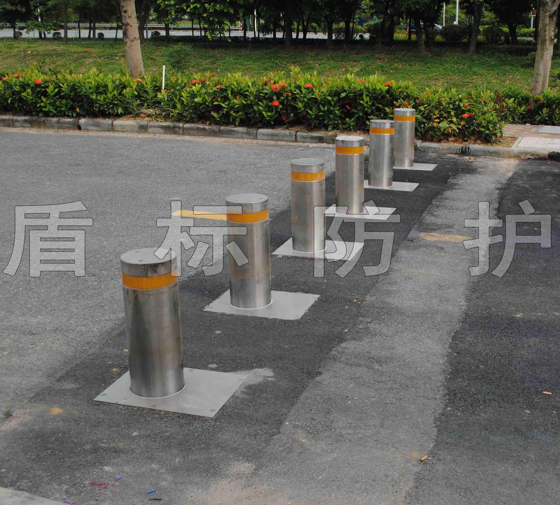 液压自动升降防撞路桩 交通防撞设施分流车辆管理通道升降收缩柱