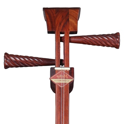 乐器批发红酸枝大擂琴 专业演奏型擂琴乐器 红木铜筒擂琴大弦子批