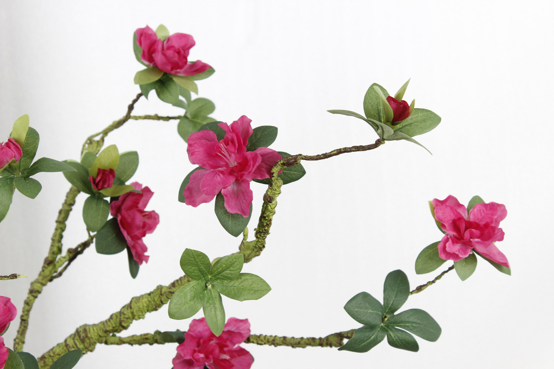 仿真花10头杜鹃花 假花装饰 发泡枝柔软造型装饰花